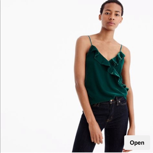 J.crew velvet going-out top, sz 4 NWT - Picture 2 of 6